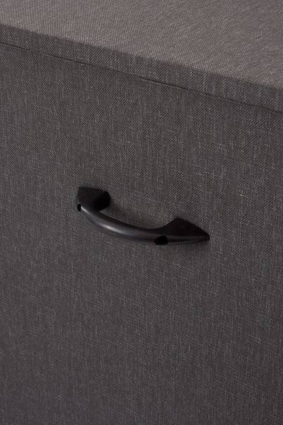 Boîte de jardin 166 x 75 cm Noir - Textile - 166 x 96 x 76 cm