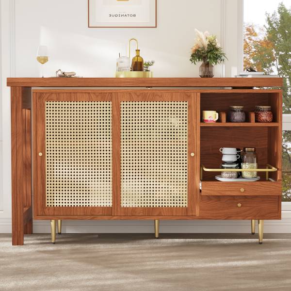 Esstisch lelantos Ⅰ Braun - Holzwerkstoff - 80 x 76 x 187 cm