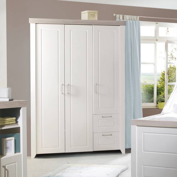 Set de chambre bébé Felicia 3 pcs Blanc - Acier inoxydable