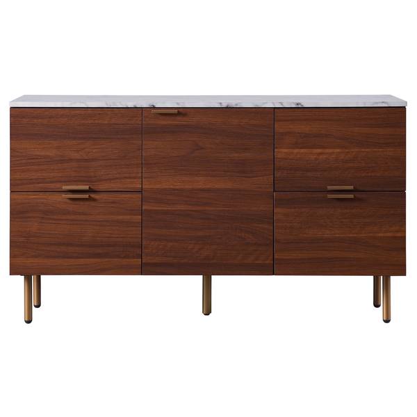 Sideboard VNF-00081 Braun - Akazie - 36 x 72 x 122 cm