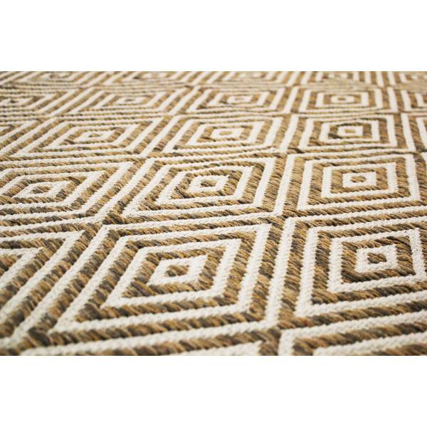 Baumwoll-Designteppich GLAZE Beige - 160 x 230 cm