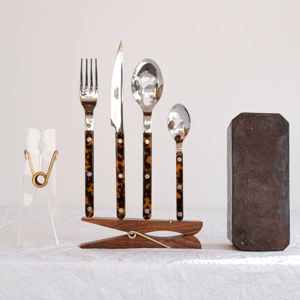 Tafelgabel, Bistrot Braun - Metall - 22 x 1 x 1 cm