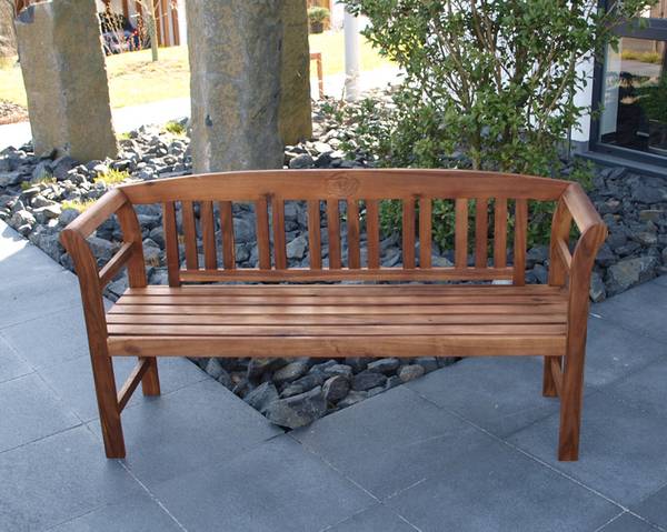 Bank ROSARIO 3-sitzer, Akazie geölt Braun - Akazie - 157 x 83 x 45 cm