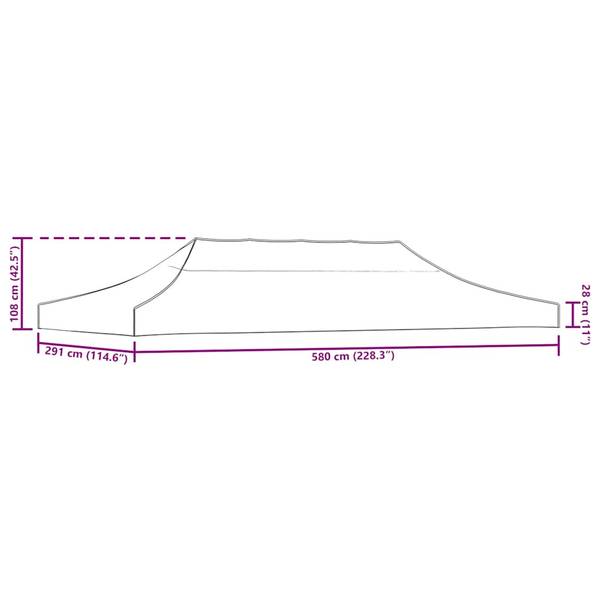 Partyzeltdach 3004918-2 Beige