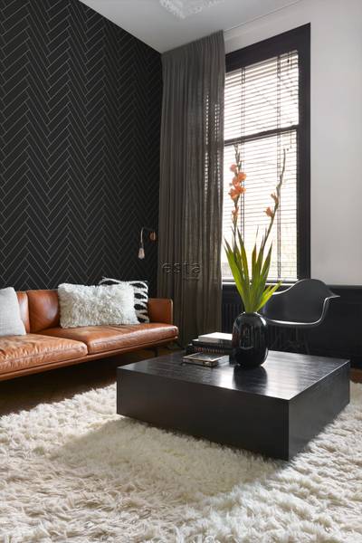 Tapete 139310 Schwarz - Fleece - 53 x 1005 x 53 cm