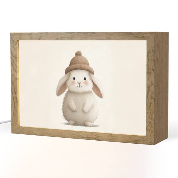 NACHTTISCHLAMPE Hase 30 x 20 cm