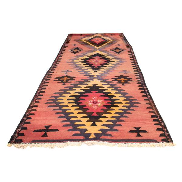 Orientteppich Oriental Rot - Wolle - 150 x 1 x 405 cm