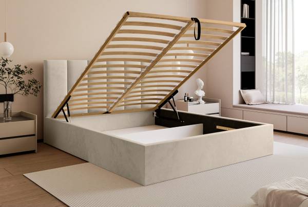 Polsterbett Eloria Beige - Breite: 188 cm