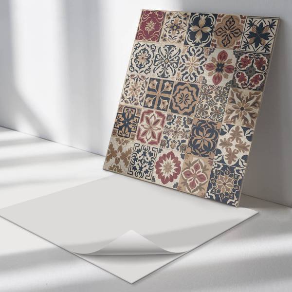 Fliesen Mosaik Anordnung Stil 4er Set 50 x 50 cm