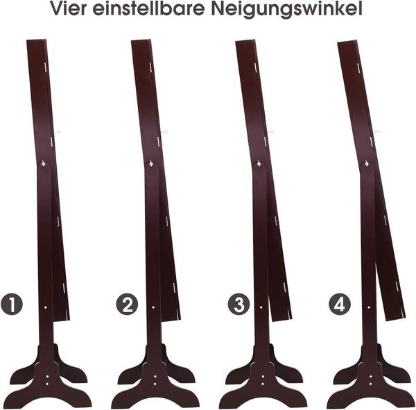 Sieradenkast VH32993ORNL bruin - plaatmateriaal op houtbasis - 37 x 160 x 42 cm
