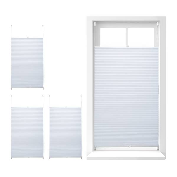 4 x Plissee Rollo weiß 90x210 cm 90 x 210 cm