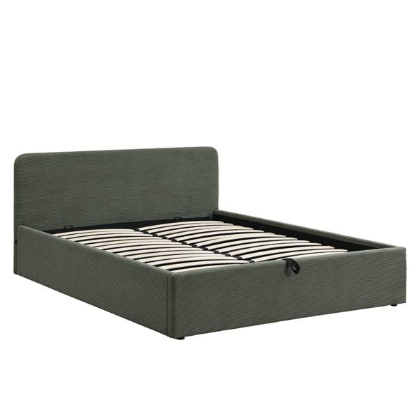 Bett MIA Grün - Massivholz - 215 x 88 x 170 cm