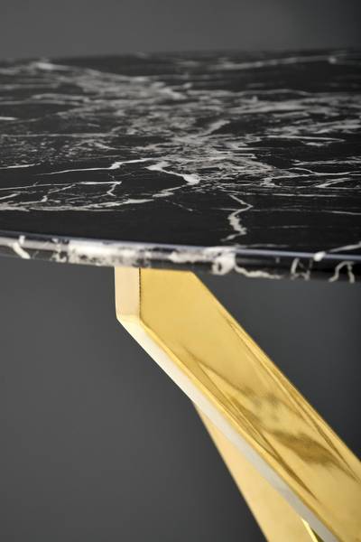 Esstisch Raymond Schwarz - Klarglas - 100 x 73 x 100 cm