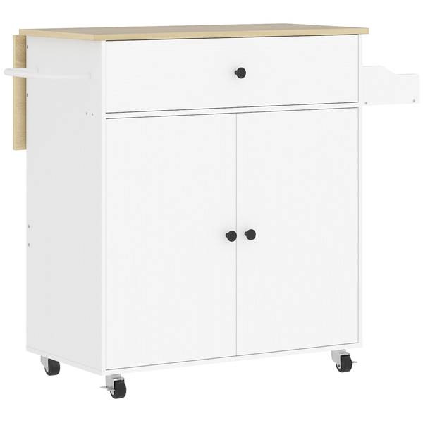 Kücheninsel 801-376V90WT Weiß - Stahl - 42 x 87 x 106 cm