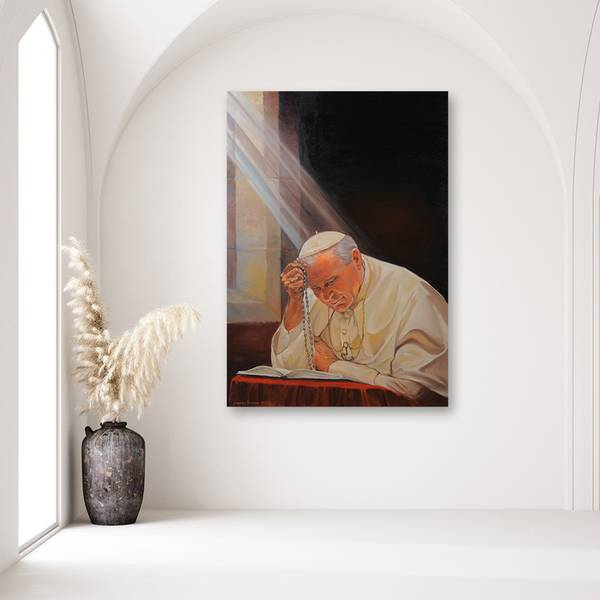 Tableau déco le pape jean-paul ii 40 x 60 cm