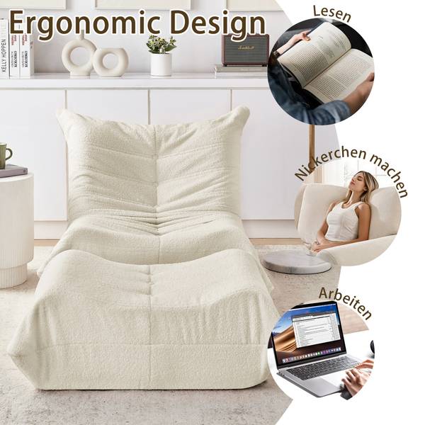 Lazy Sofa NEXUSCLARITY Beige