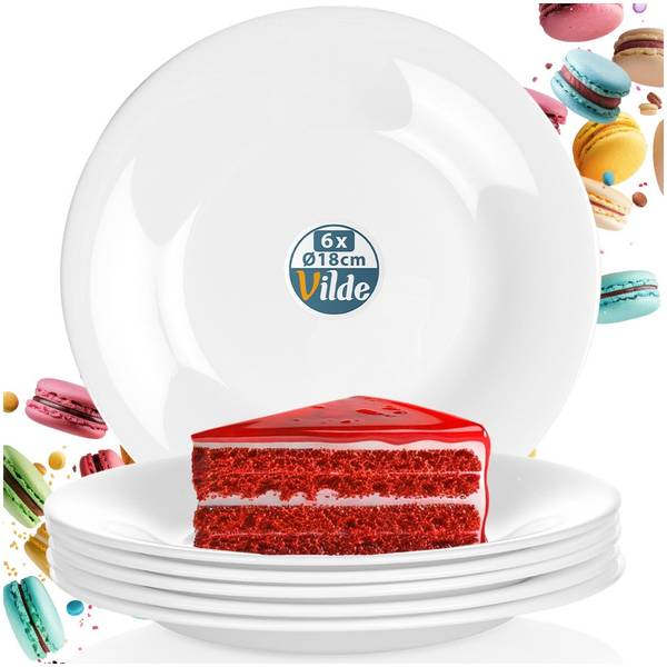 Dessertteller 6er Set 139760 18 x 2 x 18 cm