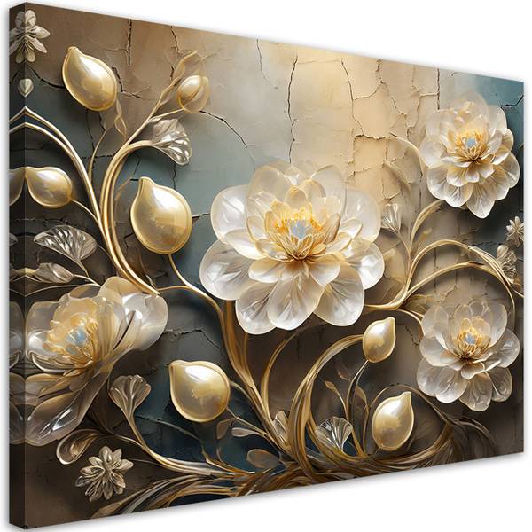 Wandbild Blume 100 x 70 cm