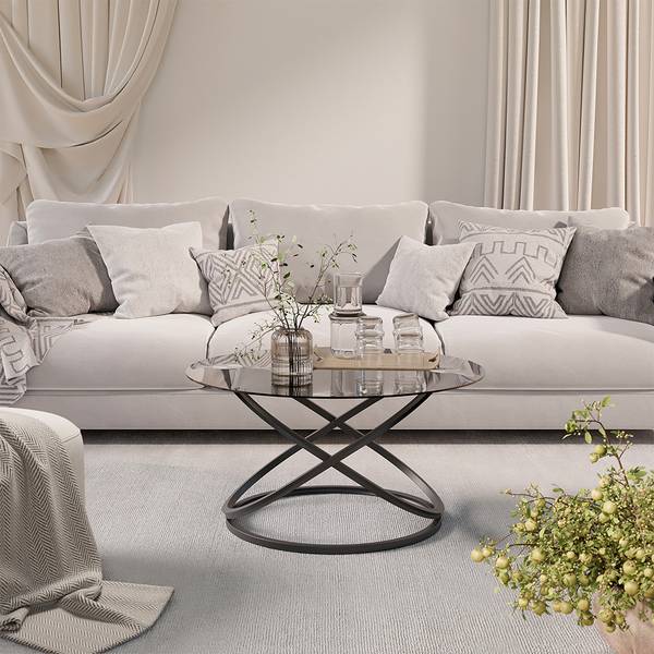 table basse Calgary 58502 Noir brillant