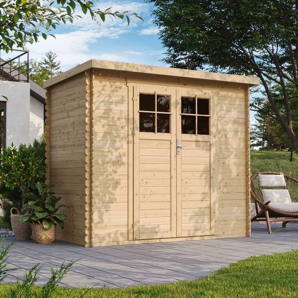 Gartenhaus M310F Beige - Fichte - 235 x 200 x 130 cm
