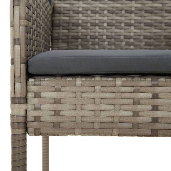 Garten Essgruppe 3029236-2 (5-teilig) Schwarz - Grau - 140 x 70 cm