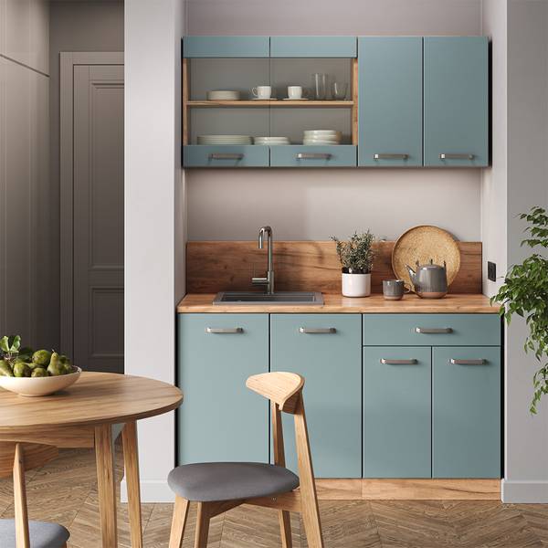 Küchenfront R-Line 40941 Blau - Holzwerkstoff - 37 x 59 x 2 cm