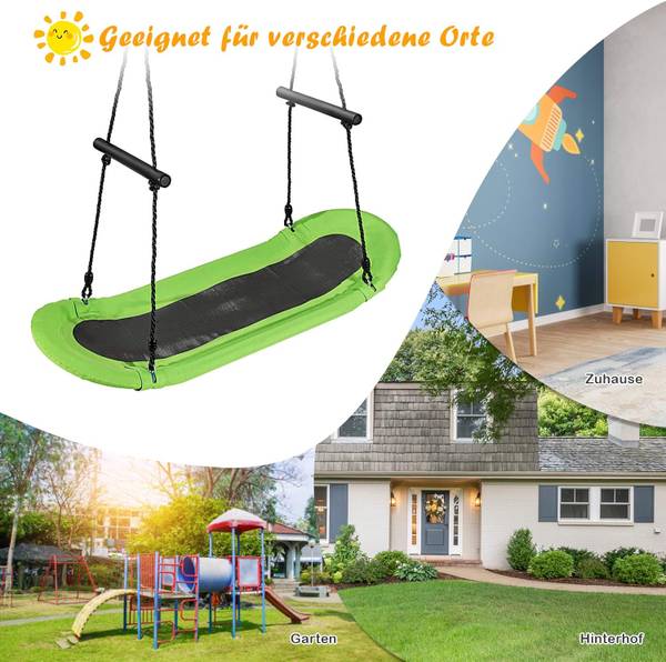 Nestschommel ZB33886 groen - kunststof - 45 x 160 x 123 cm