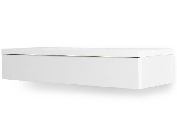 Schminktisch NUSCO Hochglanz Weiß - Weiß