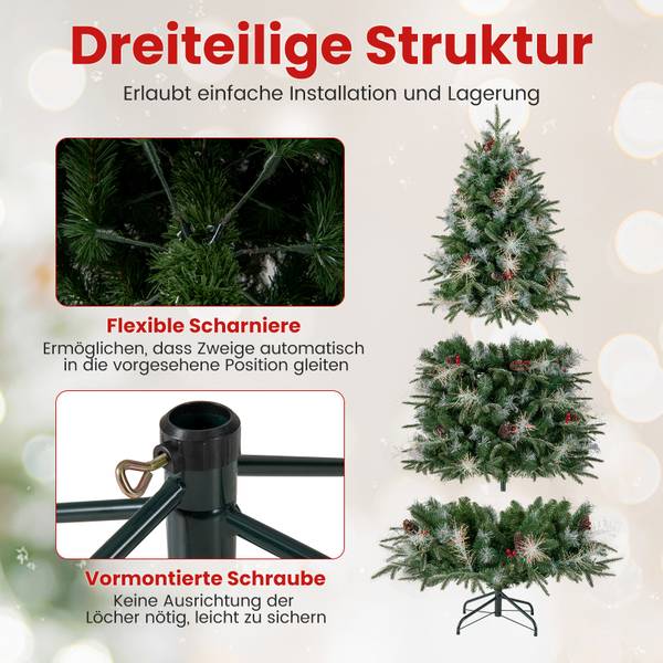 Weihnachtsbaum OY47307 Grün - Kunststoff - 108 x 180 x 108 cm