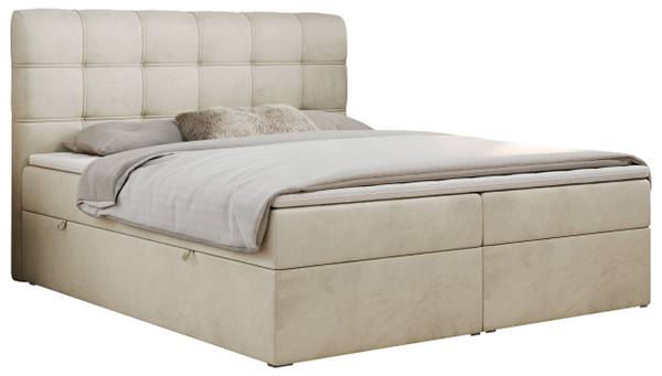 Boxspringbett FAST Beige - H4 - Liegefläche Breite: 160 cm