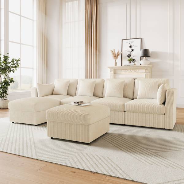 Ecksofa WoodyCHANGE Beige
