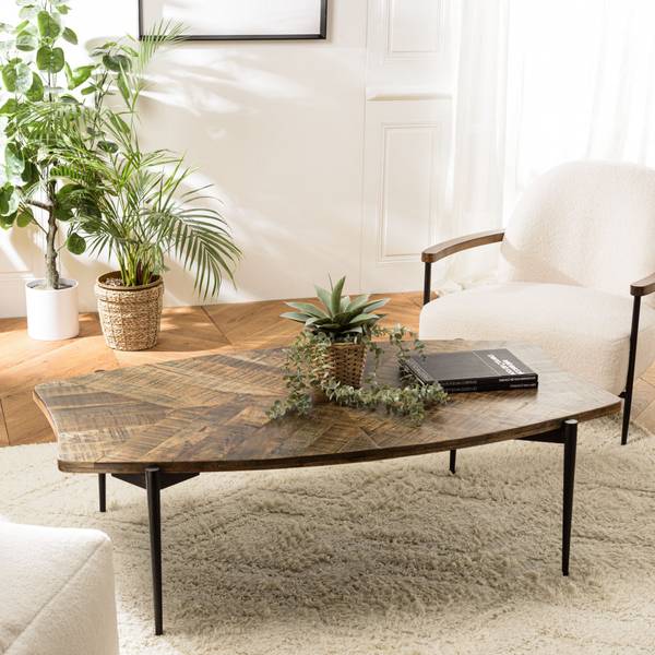 Couchtisch KIARA Braun - Massivholz - 75 x 40 x 135 cm