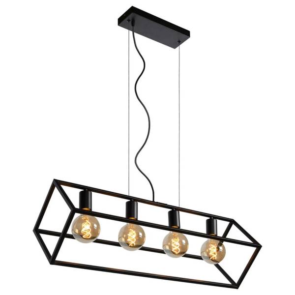 Suspension FABIAN Noir - Acier - 28 x 161 x 80 cm