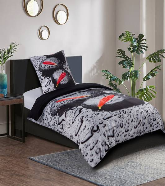 Bettwäsche Elegance 135 x 200 cm Schwarz - Textil - 135 x 200 x 200 cm