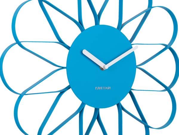 Wandklok Arkis blauw