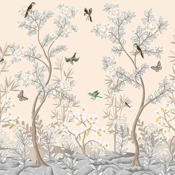 Fototapete 601524 Beige - Papier - 375 x 270 x 270 cm