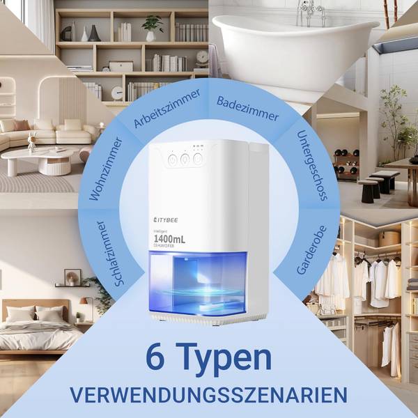 Luftentfeuchter DryAir Weiß - Kunststoff - 15 x 28 x 15 cm