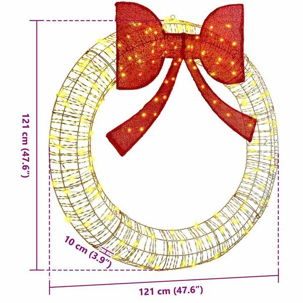 Décoration de Noël 3700000145-2 120 x 10 x 120 cm