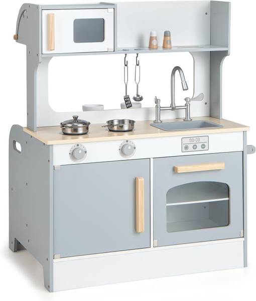 Kinderküche TP10092 Grau - Holzwerkstoff - 53 x 92 x 71 cm