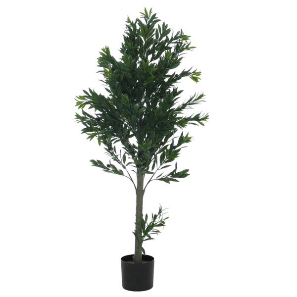 Künstlicher Olivenbaum Q88 Grün - Polyethylen - 58 x 126 x 58 cm