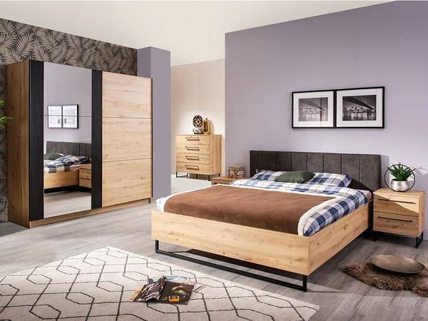 Kleiderschrank PHILADELPHIE Beige - Holz teilmassiv - 63 x 210 x 217 cm