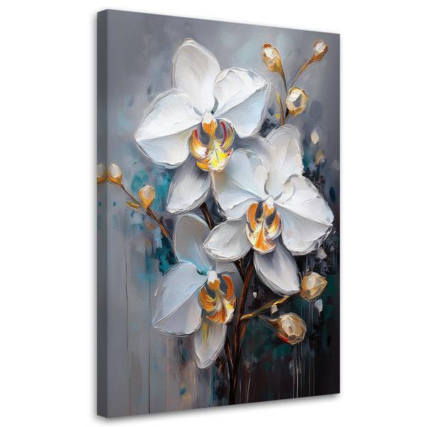 Canvas schilderij Bloemen 30 x 45 cm