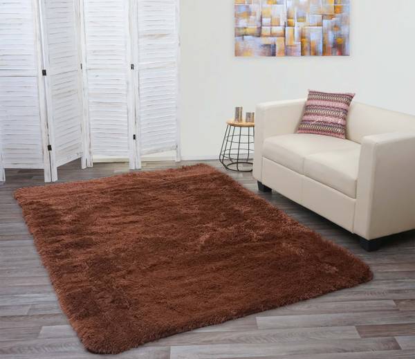 Tapis F69 Marron - Polyester - 230 x 3 x 160 cm