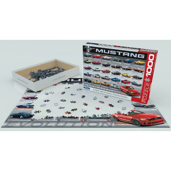 Puzzle Ford Mustang Evolution Papier - 26 x 6 x 36 cm