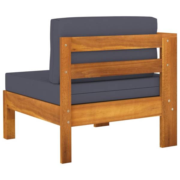 Garten-Lounge-Set 3006534-7 (8-teilig) Grau - Akazie - 60 x 25 x 100 cm