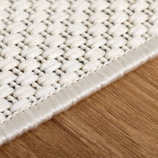 Outdoorteppich Melbu Weiß - Polypropylen - 80 x 150 cm