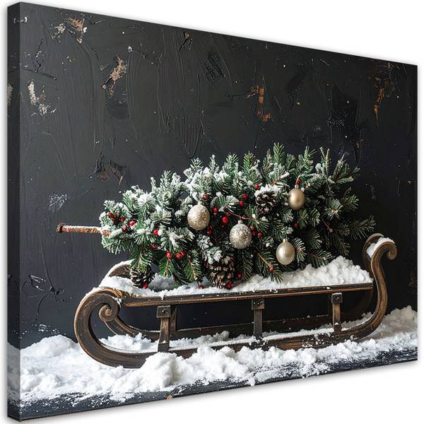 Wandbild Weihnachten 90 x 60 cm