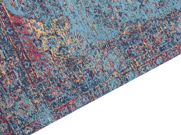 Teppich KANSU Beige - Blau - Rot - Naturfaser - 160 x 1 x 230 cm