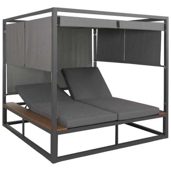 Lounge-Gartenliege M63b Anthrazit - Grau