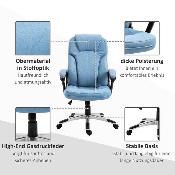 Gaming Stuhl 175 Blau - Kunststoff - 66 x 58 x 75 cm